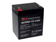 Elbat Bateria De Plomo 12V 5.4Ah Vrla Agm - Dimensiones 90X70X101Mm - Tecnologia De Seguridad Vrla - Color Negro