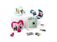 Fujifilm Pack Best Memories Instax Mini 12 Mint Green Camara Instantanea + Film Instax Mini 10Ud. + 3 Portafotos - Tamaño De Imagen 62X46Mm - Flash Auto - Exposicion Automatica - Mini Espejo Para Selfies - Modo Primer Plano