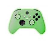 Fr-Tec Funda De Silicona Xbox Glow In The Dark - Grips Incluidos - Brilla En La Oscuridad - Color Verde