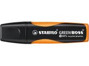 Stabilo Green Boss Marcador Fluorescente - Fabricado Con Un 83% De Plastico Reciclado - Trazo Entre 2 Y 5Mm - Recargable - Color Naranja