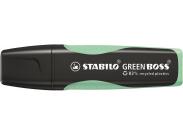 Stabilo Green Boss Pastel Marcador Fluorescente - Fabricado Con Un 83% De Plastico Reciclado - Trazo Entre 2 Y 5Mm - Recargable - Color Pizca De Menta