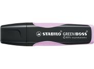 Stabilo Green Boss Pastel Marcador Fluorescente - Fabricado Con Un 83% De Plastico Reciclado - Trazo Entre 2 Y 5Mm - Recargable - Color Brisa Violeta
