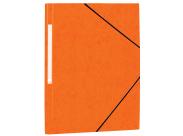 Mariola Carpeta De Carton Simil Prespan Con Etiqueta En Lomo Folio 500Gr/M2 - Medidas 34X25Cm - Cierre Con Goma Elastica - Color Naranja