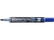 Pentel Maxiflo Flex-Feel Rotulador Para Pizarra Blanca - Punta Flexible 4.6Mm - Trazo De 1 A 5Mm - Dosificacion De Tinta Mediante Embolo - Color Azul