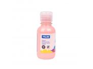 Milan Botella De Tempera 125Ml - Tapon Dosificador - Secado Rapido - Mezclable - Color Rosa Palido