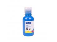 Milan Botella De Tempera 125Ml - Tapon Dosificador - Secado Rapido - Mezclable - Color Azul