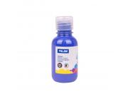Milan Botella De Tempera 125Ml - Tapon Dosificador - Secado Rapido - Mezclable - Color Azul Marino