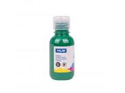 Milan Botella De Tempera 125Ml - Tapon Dosificador - Secado Rapido - Mezclable - Color Verde Oscuro