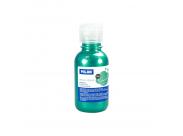 Milan Botella De Tempera 125Ml - Tapon Dosificador - Secado Rapido - Mezclable - Color Verde Metalizado