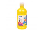 Milan Botella De Tempera 500Ml - Tapon Dosificador - Secado Rapido - Mezclable - Color Amarillo