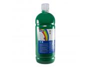 Milan Botella De Tempera 1000Ml - Tapon Dosificador - Secado Rapido - Mezclable - Color Verde Oscuro