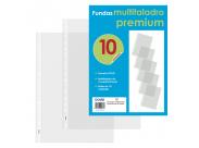 Dohe 10 Fundas Multitaladro Premium Con 16 Perforaciones - 220X310Mm - Polipropileno Rugoso