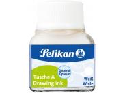 Pelikan Tinta China 523 10Ml N.18 - 10Ml - Resistente Al Agua - Secado Rapido - Color Blanco