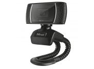 Trust Webcam Con Microfono Hd 720P 8Mp Trino - Sujecion Flexible - Cable Usb 1.43M