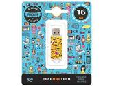 TechOneTech Emojis Memoria USB 2.0 16GB (Pendrive)