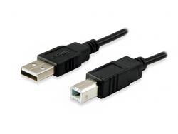 Equip Cable de Impresora USB-A 2.0 Macho a USB-B Macho 5m