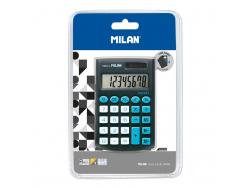 Milan Pocket Calculadora 8 Digitos - Calculadora de Bolsillo - Tacto Suave - 3 Teclas de Memoria y Raiz Cuadrada - Color Negro