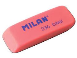 Milan Nata 236 Goma de Borrar Biselada - Plastico - Colores Fluorescentes Surtidos