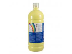 Milan Botella de Tempera - 1000ml - Tapon Dosificador - Secado Rapido - Mezclable - Color Amarillo Limon