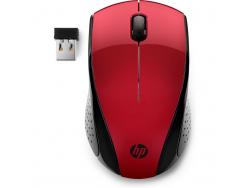 HP 220 Raton Inalambrico USB 1300dpi - 3 Botones - Uso Ambidiestro - Color Rojo