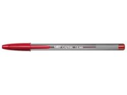 Bic Cristal Large Boligrafo de Bola - Punta Gruesa de 1.6mm - Trazo de 0.60mm - Tinta con Base de Aceite - Translucido - Color Rojo