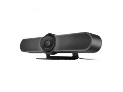 Logitech MeetUp Webcam Profesional para Streaming Ultra HD 4K Bluetooth - Microfonos y Altavoces Integrados - Campo de Vision 120º - Color Negro