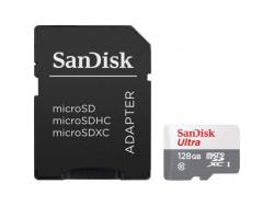 Sandisk Ultra Tarjeta Micro SDXC 128GB UHS-I U1 Clase 10 100MB/s + Adaptador SD