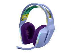 Logitech G733 Auriculares Gaming Inalambricos DTS 7.1 con Microfono - Tecnologia Lightspeed - Iluminacion RGB - Autonomia hasta 29h - Microfono Extraible - Almohadillas Acolchadas - Controles en Auricular - Color Violeta