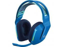 Logitech G733 Auriculares Gaming Inalambricos DTS 7.1 con Microfono - Tecnologia Lightspeed - Iluminacion RGB - Autonomia hasta 29h - Microfono Extraible - Almohadillas Acolchadas - Controles en Auricular - Color Azul