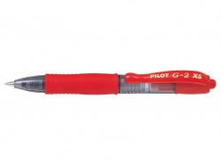 Pilot Boligrafo de Gel G2 Pixie XS Retractil - Punta de Bola Redonda 0.7mm - Trazo 0.32mm - Grip Ergonomico - Color Rojo