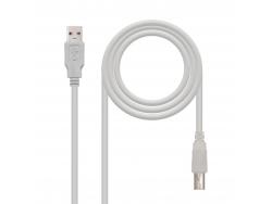 Nanocable Cable de Impresora USB-A 2.0 Macho a USB-B Macho 1m