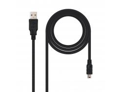 Nanocable Cable USB-A 2.0 Macho a Mini-USB Macho 1m
