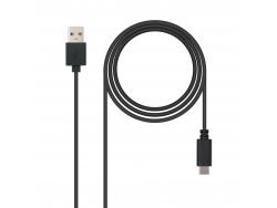 Nanocable Cable USB-C 2.0 Macho a USB-A Macho 2m