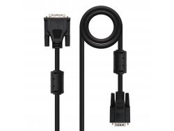 Nanocable Cable DVI 18+5 Macho a SVGA HDB15 Macho 3m - Color Negro