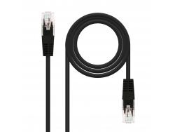 Nanocable Cable de Red Latiguillo RJ45 Cat.5e UTP AWG24 0.50m - Color Negro