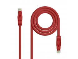 Nanocable Cable de Red Latiguillo RJ45 LSZH Cat.6a UTP AWG24 1m - Color Rojo