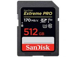 Sandisk Extreme Pro Tarjeta SDHC 512GB UHS-I V30 Clase 10 170MB/s