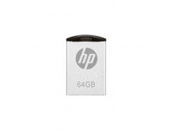 HP v222w Memoria USB 2.0 64GB - Diseño Metalico - Color Acero (Pendrive)