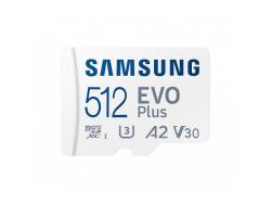 Samsung EVO Plus Tarjeta Micro SDXC 512GB UHS-I U3 Clase 10 con Adaptador