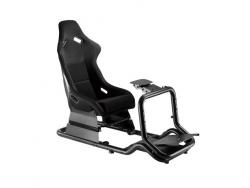 Cromad Pro R3 Asiento Simulador de Carreras - Soporte para Pedales y Volante - Totalmente Ajustable - Robusto - Peso Max. 130kg