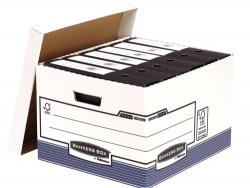 Fellowes Bankers Box Contenedor de Archivos Folio - Montaje Automatico Fastfold - Carton Reciclado Certificacion FSC