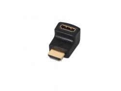 Aisens Adaptador HDMI Acodado - A Hembra-A Macho Conectar HDMI en Espacio Reducio - Color Negro