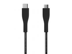 Aisens Cable USB 2.0 3A - Tipo USB-C/M-Micro B/M - 2.0m - Color Negro
