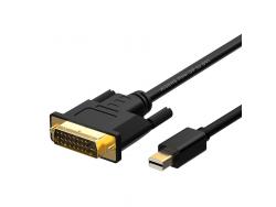 Aisens Cable Conversor Mini Displayport a DVI - Mini DP/M-DVI/M - 2.0M - Color Negro
