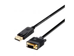 Aisens Cable Conversor Displayport a VGA - DP/M-VGA/M - 2.0m - Color Negro