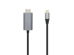 Aisens Cable Conversor USB-C a HDMI 4K@60HZ - USB-C/M-HDMI/M - 1.8M - Color Negro