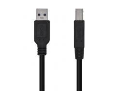 Aisens Cable USB 3.0 Impresora Tipo A/M-B/M - 3.0M - Color Negro