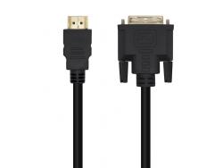 Aisens Cable DVI a HDMI - DVI18+1/Macho-HDMI A Macho - 3.0m - Color Negro