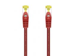 Aisens Cable de Red Latiguillo RJ45 LSZH Cat.7 600 MHz S/FTP PIMF AWG26 - 25cm - Color Rojo