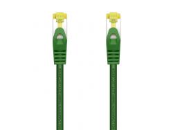 Aisens Cable de Red Latiguillo RJ45 LSZH Cat.7 600 MHz S/FTP PIMF AWG26 - 25cm - Color Verde